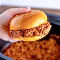 Crock Pot Sloppy Joes recipe from The Country Cook.