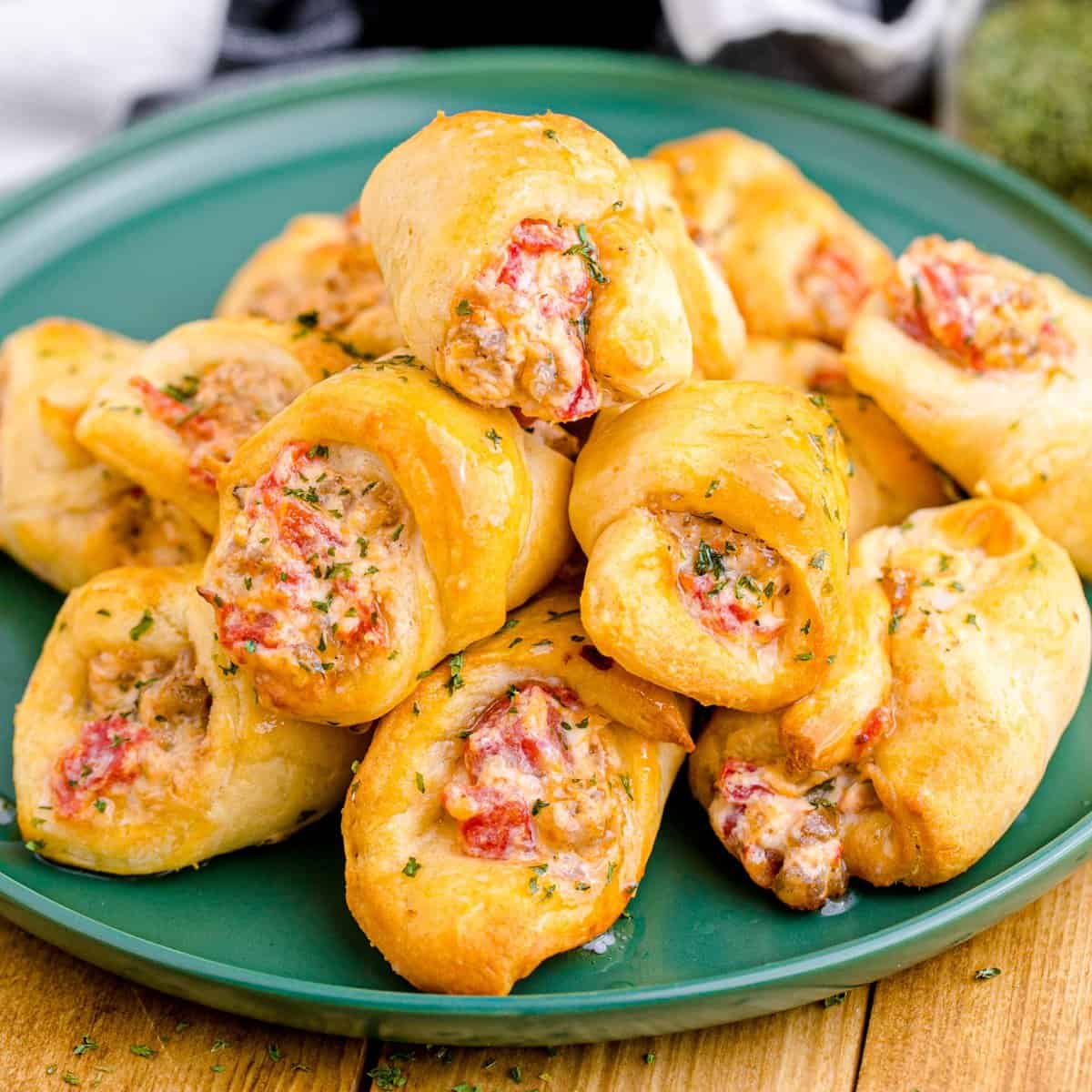 Air Fryer Sausage and Cream Cheese Crescents