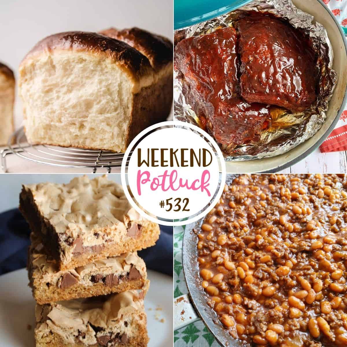 Condensed Milk Bread – Weekend Potluck #532