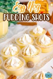 Egg Nog Pudding Shots - The Country Cook
