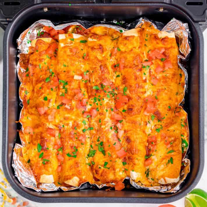 Air Fryer Chicken Enchiladas recipe.