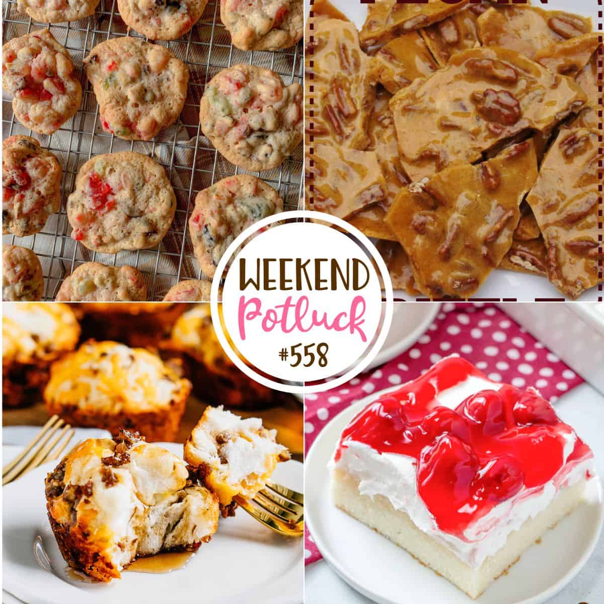 Pineapple Cherry Nut Cookies – Weekend Potluck #558