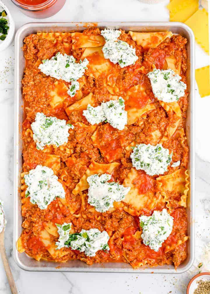 Sheet pan lasagna the country cook