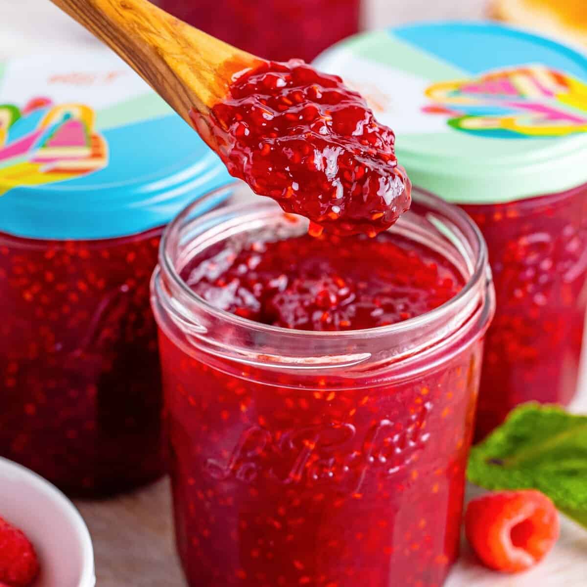 Raspberry Jam (with fresh or frozen berries)
