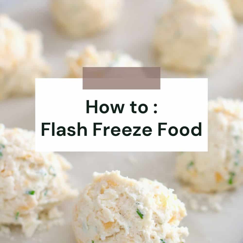 How to Flash Freeze Food