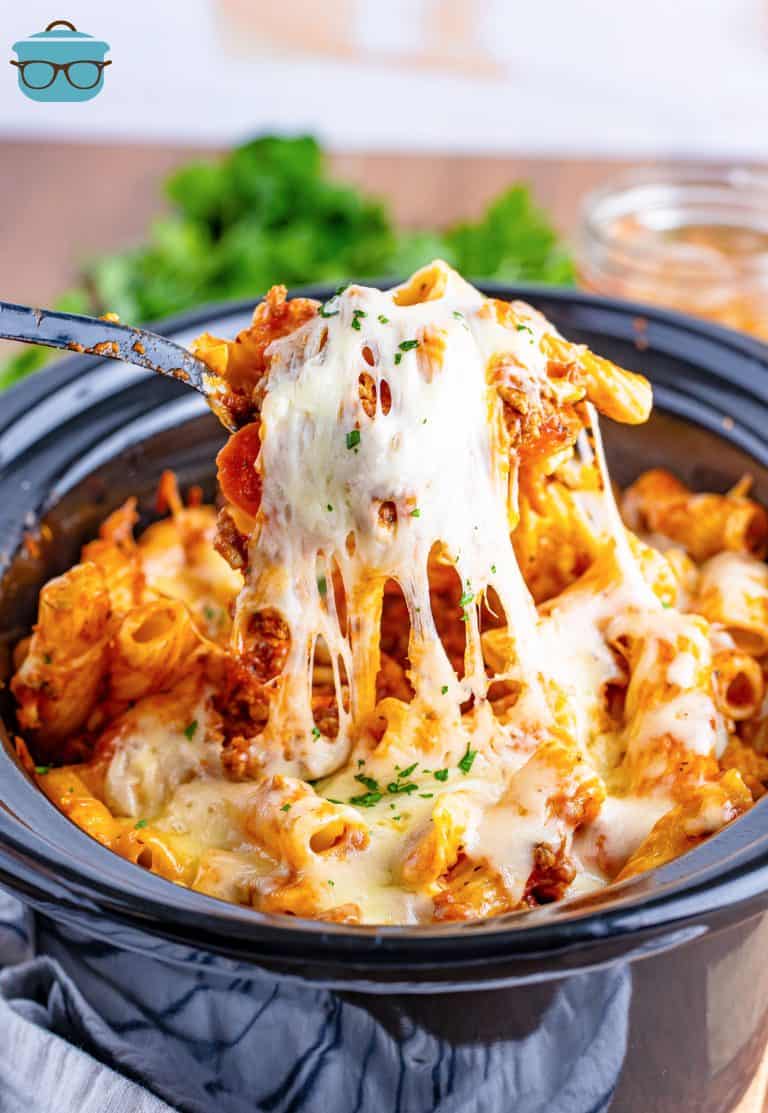 Crock Pot Pizza Casserole - The Country Cook