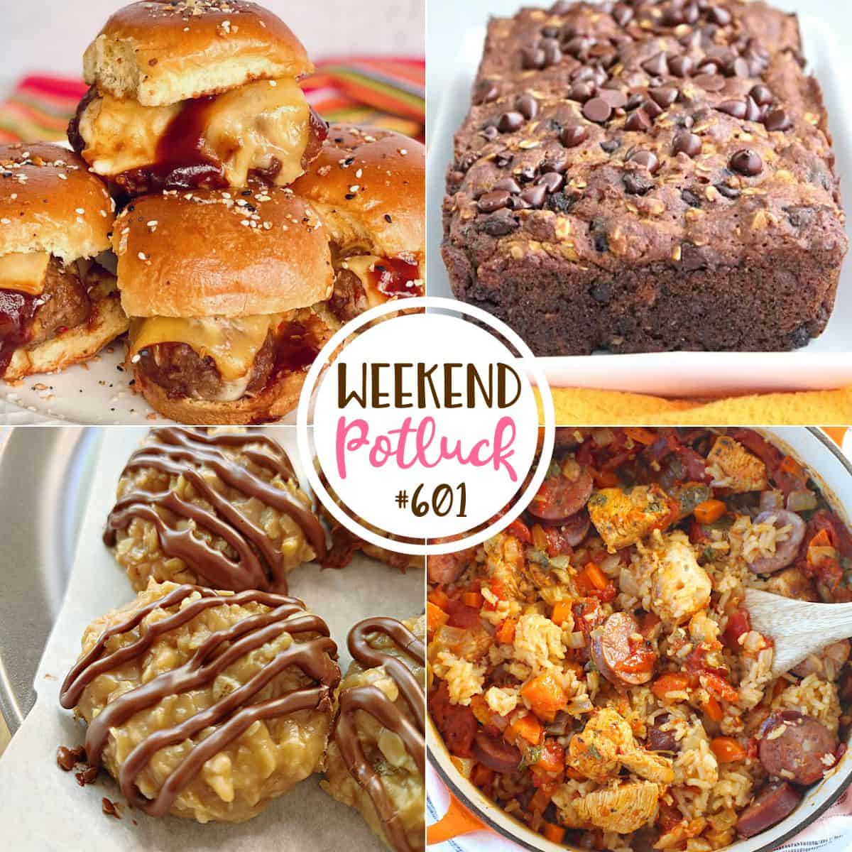 Cheesy Meatball Sliders – Weekend Potluck #601