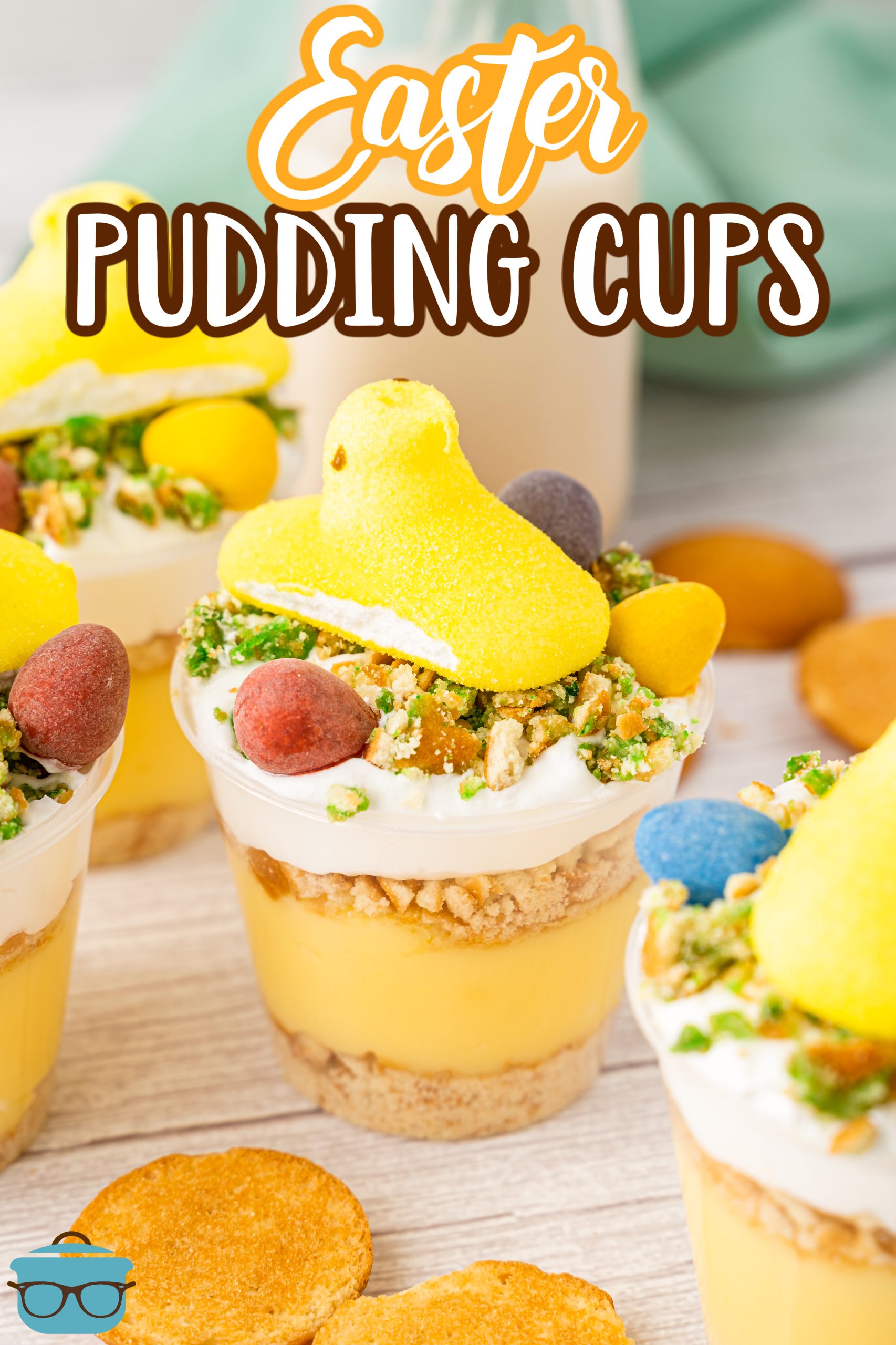 An Easter Banana Pudding Cup with layers of this dessert.