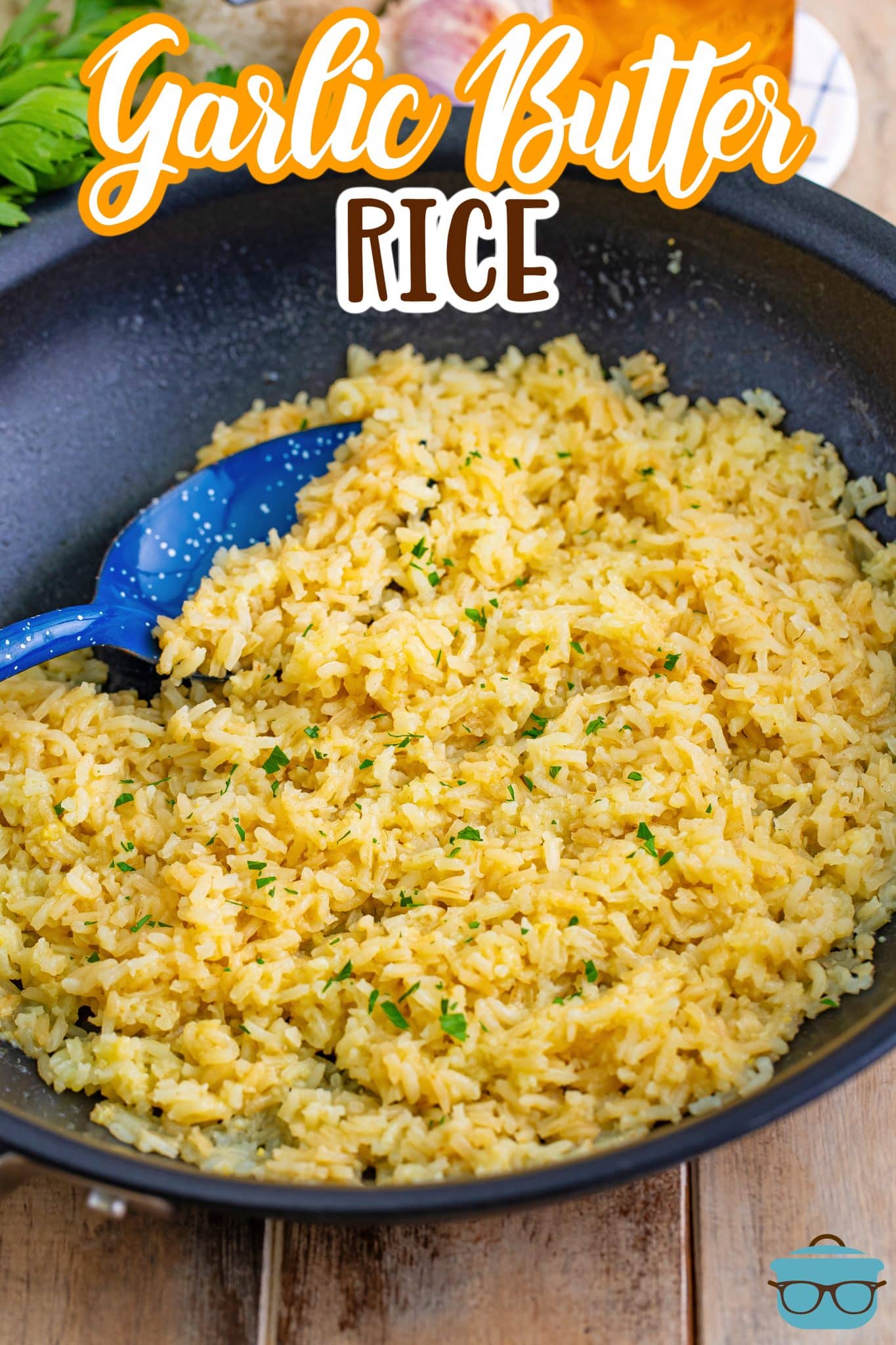 Garlic Butter Rice - The Country Cook