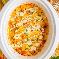 Crock Pot Queso Chicken and Rice recipe.
