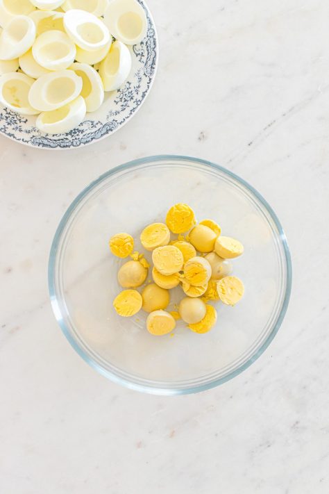 Egg whites in a bowl.