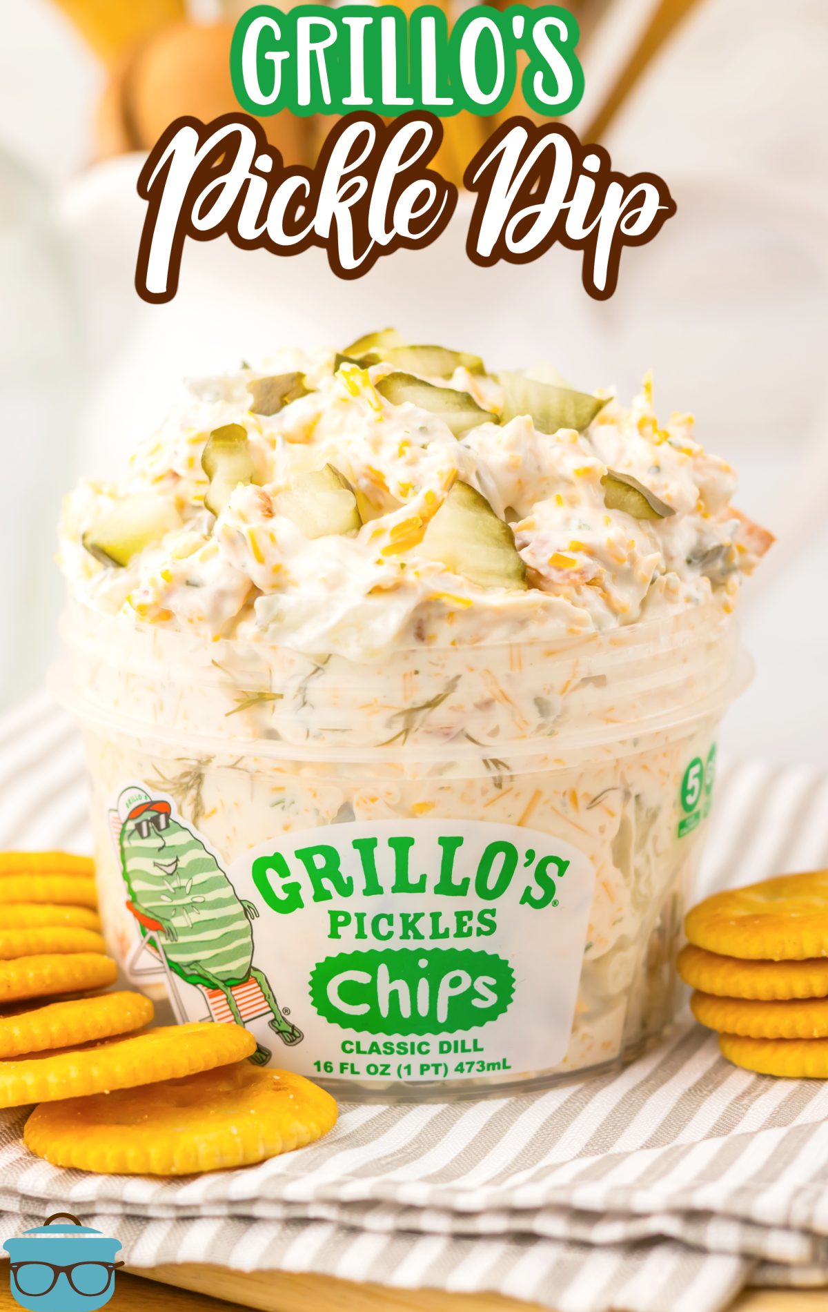 A container of Grillo's Viral Pickle Dip.