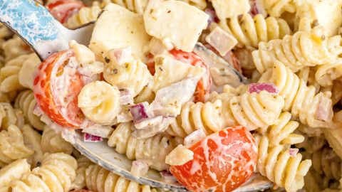 Caesar Basil Pasta Salad