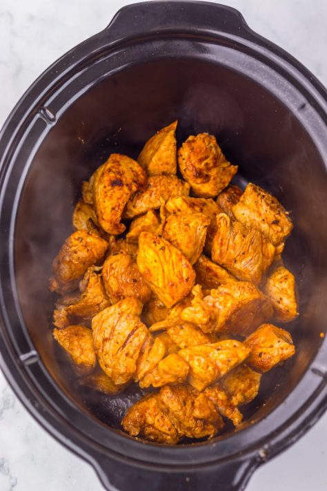 Browned ribs in a Slow Cooker.