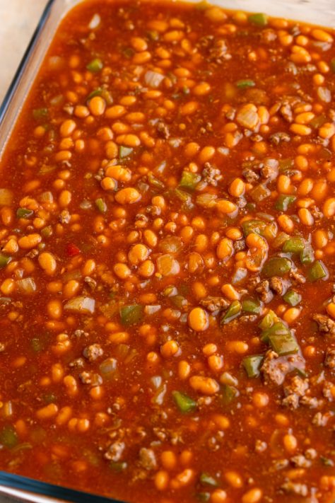 A simmered bean dish.